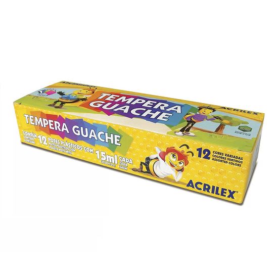 Tempera Guache 12 Cores Acrilex