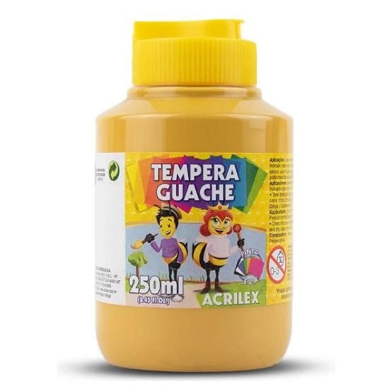 Tempera Guache 250ml. Amarelo Ocre 564 Acrilex