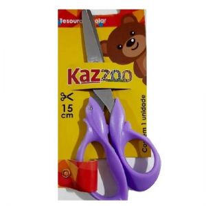 Tesoura Escolar 15cm. KZ11411 Kaz - Envio da Tesoura Conforme Disponibilidade do Estoque