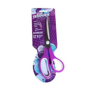 Tesoura Multiuso 19cm. Roxa 22528 Acrilex