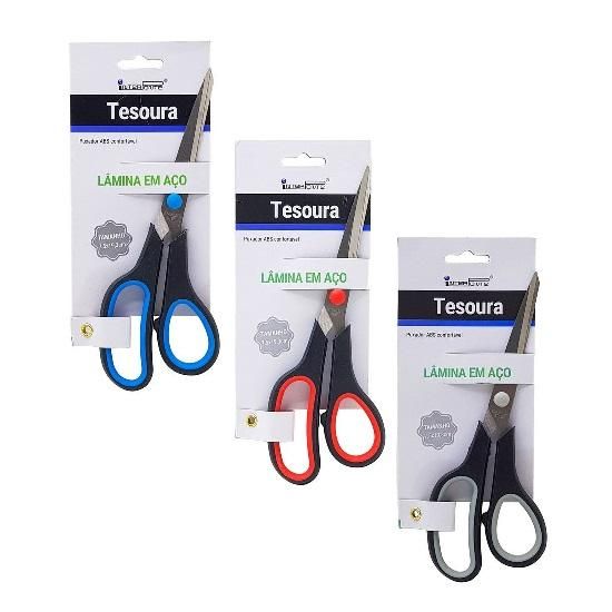 Tesoura Uso Geral 19cm. HE81111 Interponte - Envio de Tesoura Conforme Disponibilidade do Estoque