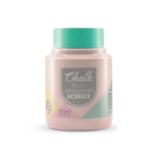 Tinta Chalk Paint Rosa Elisabete 862 100ml. Acrilex