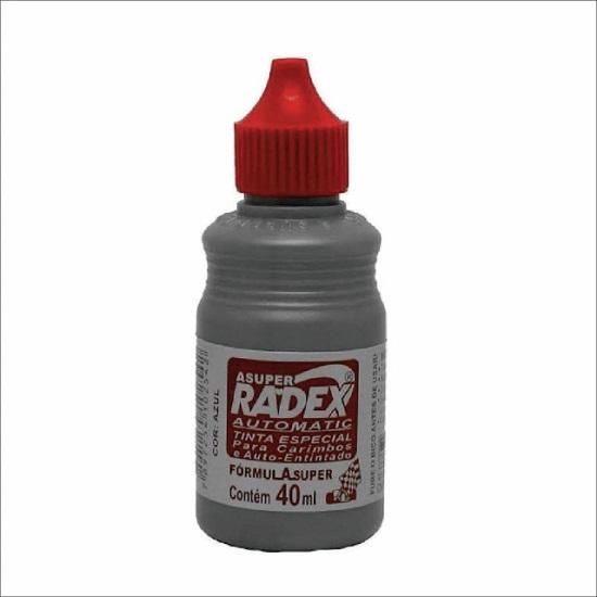 Tinta Para Carimbo Automatic Vermelho 40ml. Radex