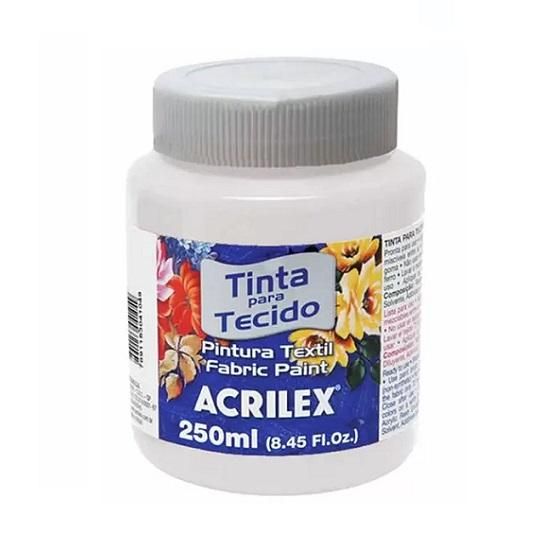 Tinta Para Tecido 250ml. Branco 519 Acrilex