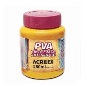 Tinta PVA 250ml. Amarelo Ouro 505 Acrilex