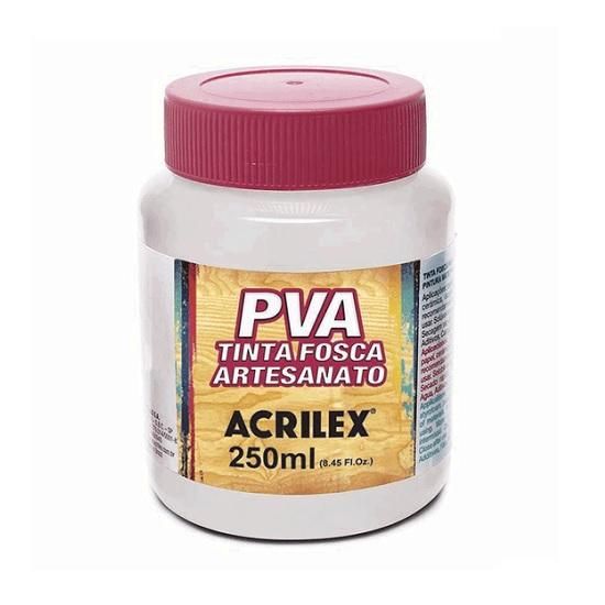 Tinta PVA 250ml. Branco 519 Acrilex