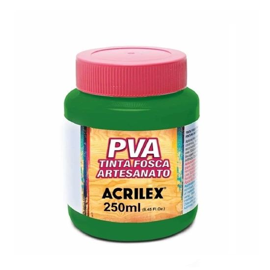 Tinta PVA 250ml. Verde Musgo 513 Acrilex