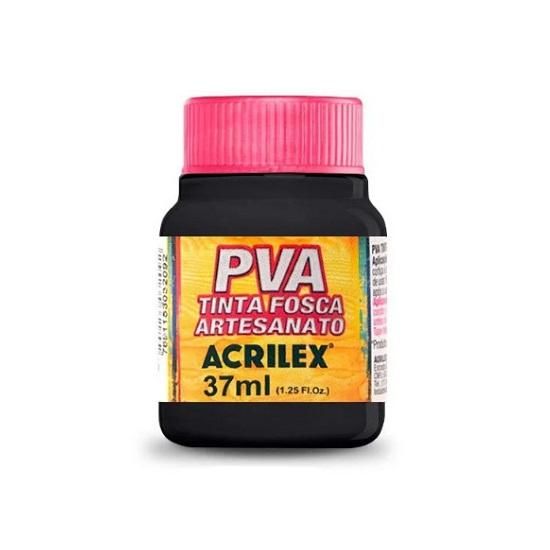 Tinta PVA 37ml. Preto 520 Acrilex