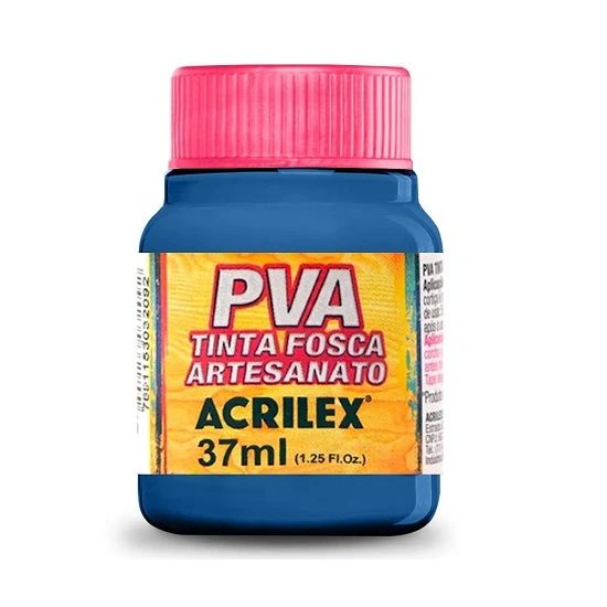 Tinta PVA Azul. Turquesa 501 37ml. Acrilex