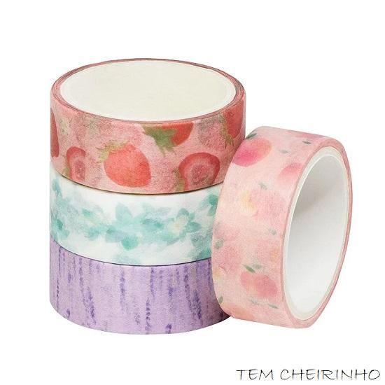 Washi Tape Com Cheiro WT0500 BRW - Envio De Cores e Estampas Conforme Disponibilidade do Estoque