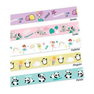 Washi Tape Fantasy 15mmx5M Com 5 Leoarte