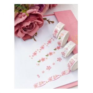 Washi Tape Flower 15mmx3M WT0810 BRW - Envio De Cores e Estampas Conforme Disponibilidade do Estoque