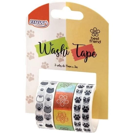 Washi Tape Pet WT0111 BRW