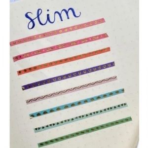 Washi Tape Slim Com 8 Rolos WT0404 BRW